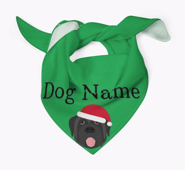 Peeking Christmas Icon: Personalised {breedFullName} Bandana